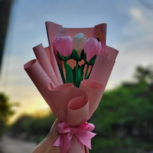 Ramo de 3 tulipanes eternos